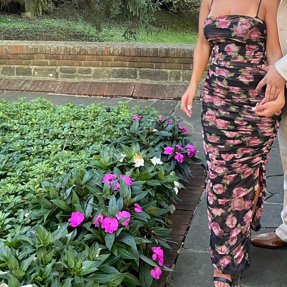 House of CB floral maxi dress